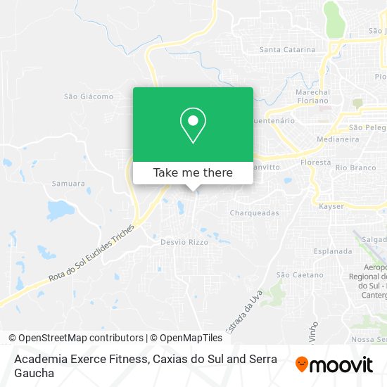 Mapa Academia Exerce Fitness