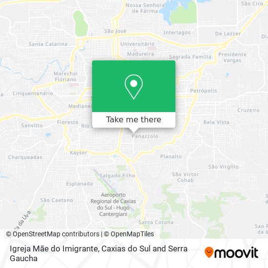 Mapa Igreja Mãe do Imigrante