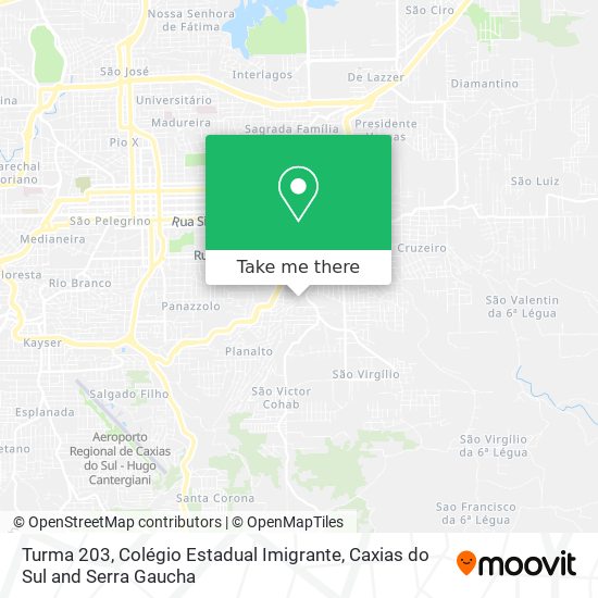 Turma 203, Colégio Estadual Imigrante map