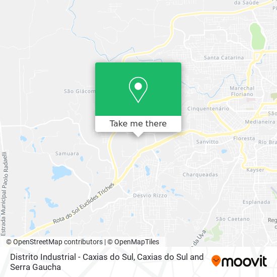 Mapa Distrito Industrial - Caxias do Sul