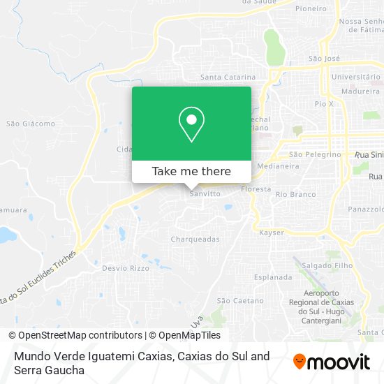 Mundo Verde Iguatemi Caxias map