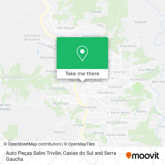 Auto Peças Salini Trivilin map