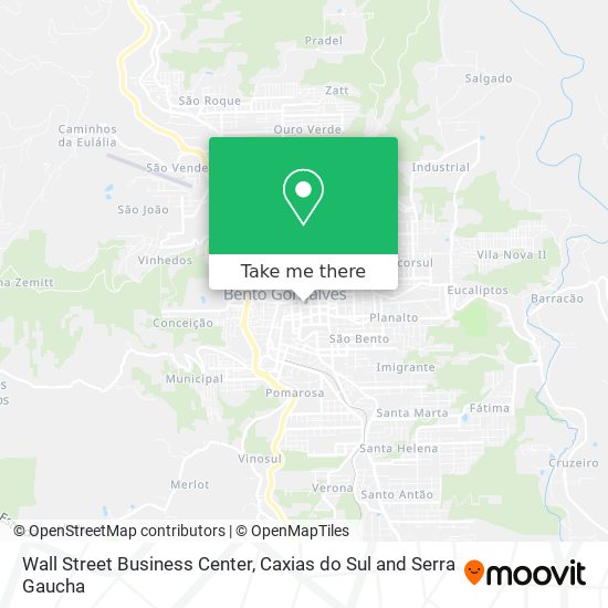 Wall Street Business Center map