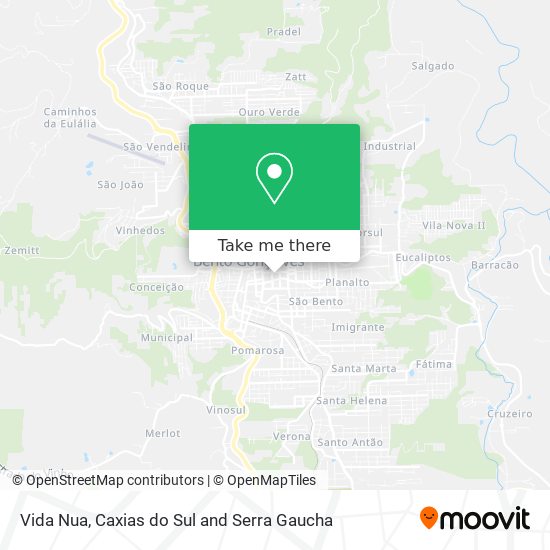 Vida Nua map