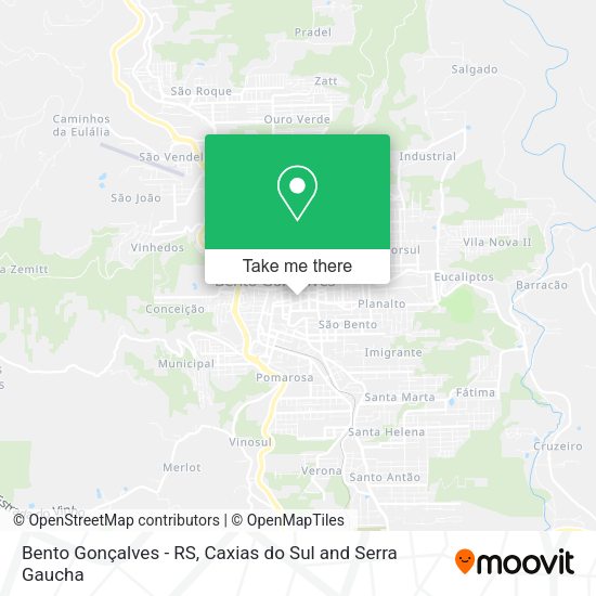 Bento Gonçalves - RS map