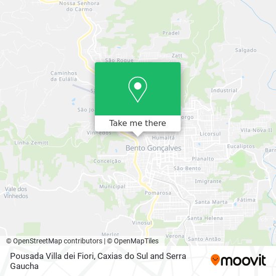 Pousada Villa dei Fiori map
