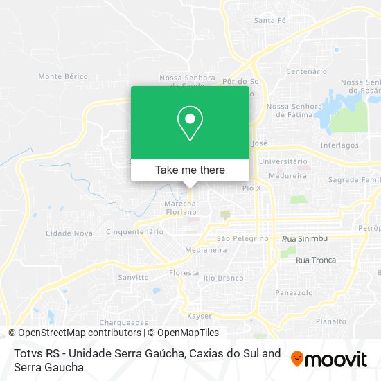 Totvs RS - Unidade Serra Gaúcha map