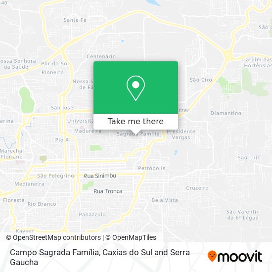 Campo Sagrada Família map