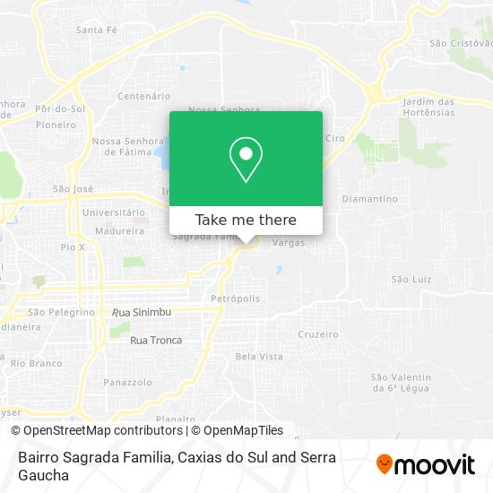 Bairro Sagrada Familia map