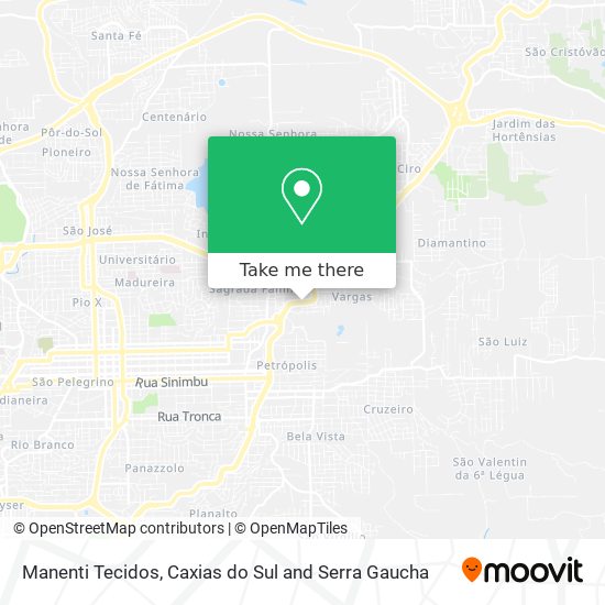 Manenti Tecidos map