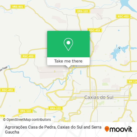 Agrorações Casa de Pedra map