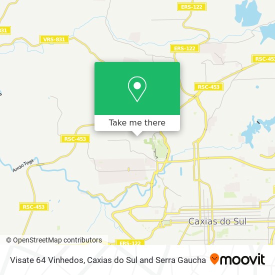 Visate 64 Vinhedos map
