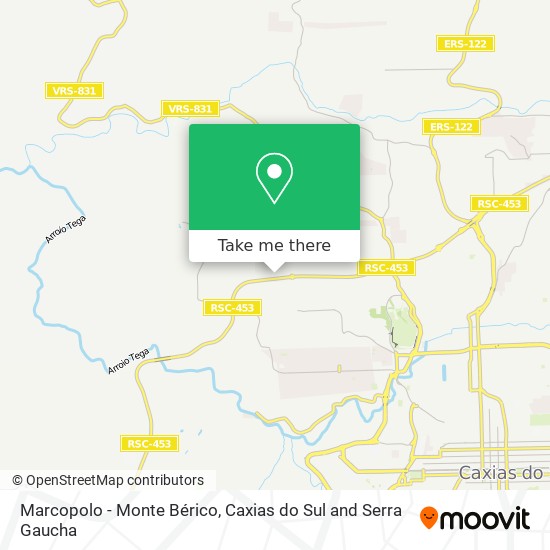 Marcopolo - Monte Bérico map