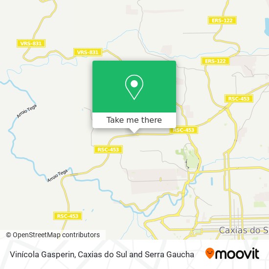 Vinícola Gasperin map