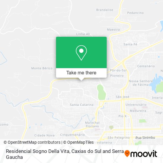 Residencial Sogno Della Vita map
