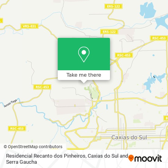 Residencial Recanto dos Pinheiros map
