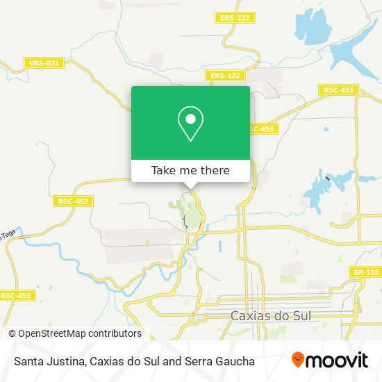 Santa Justina map