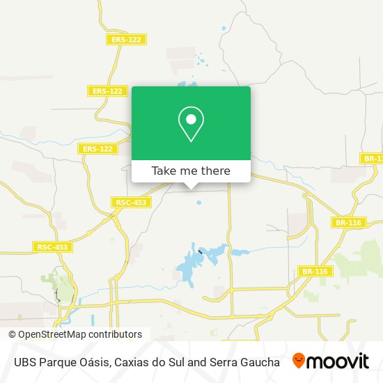 UBS Parque Oásis map