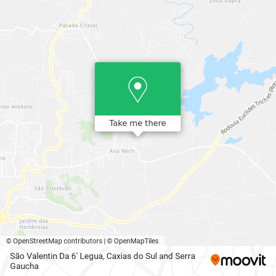 São Valentin Da 6' Legua map