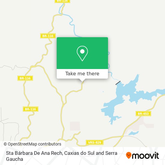 Sta Bárbara De Ana Rech map