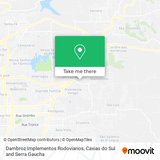 Dambroz Implementos Rodoviarios map