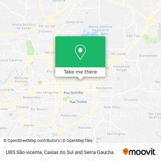 UBS São vicente map