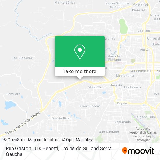 Rua Gaston Luis Benetti map
