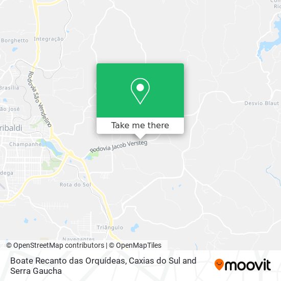 Boate Recanto das Orquídeas map