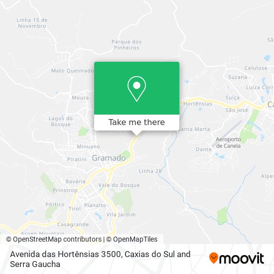 Avenida das Hortênsias 3500 map