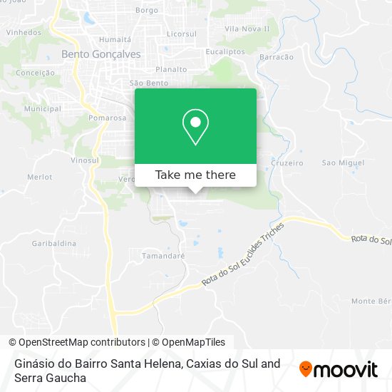 Ginásio do Bairro Santa Helena map