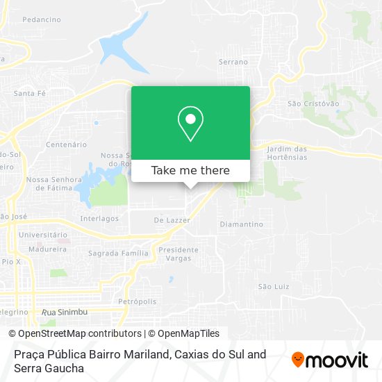 Praça Pública Bairro Mariland map