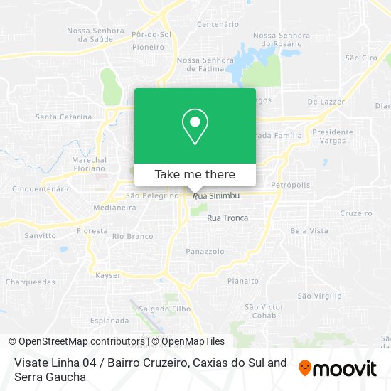 Visate Linha 04 / Bairro Cruzeiro map