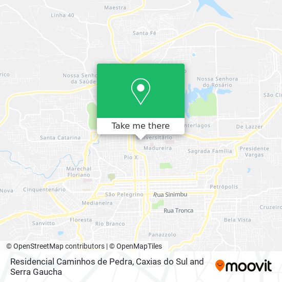 Residencial Caminhos de Pedra map