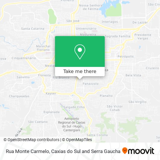 Rua Monte Carmelo map