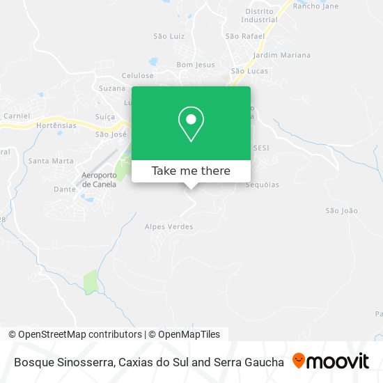 Bosque Sinosserra map