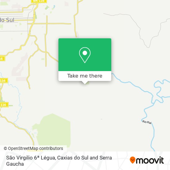 São Virgilio 6ª Légua map