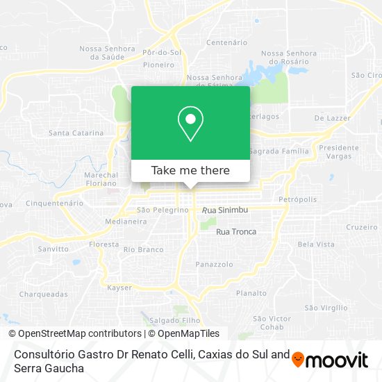 Consultório Gastro Dr Renato Celli map