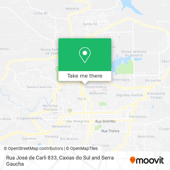 Rua José de Carli 833 map