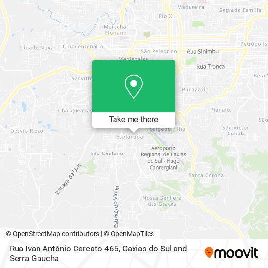 Rua Ivan Antônio Cercato 465 map