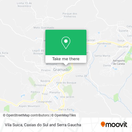 Vila Suica map