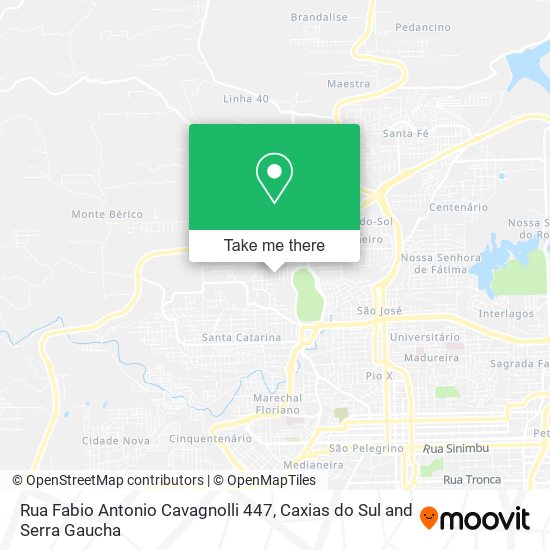Rua Fabio Antonio Cavagnolli 447 map