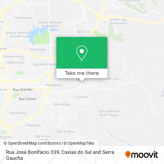 Rua José Bonifácio 339 map