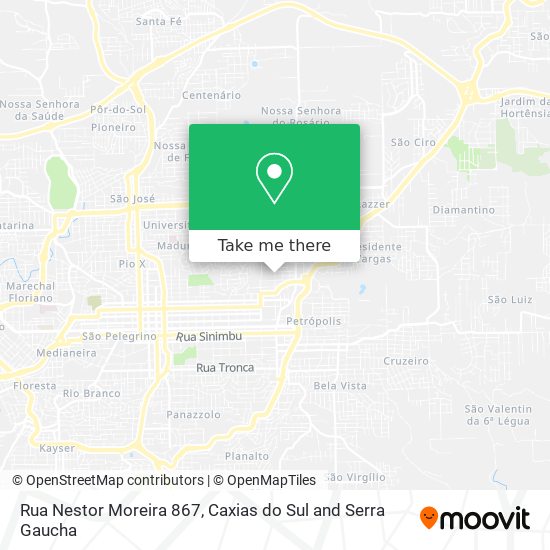 Rua Nestor Moreira 867 map