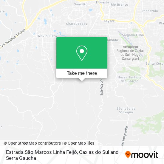 Estrada São Marcos Linha Feijó map
