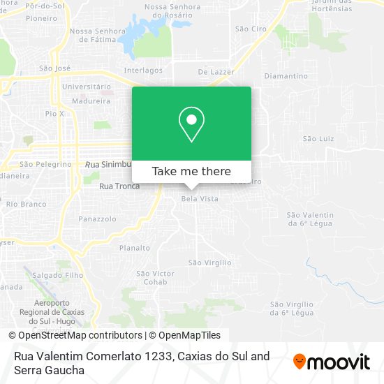 Rua Valentim Comerlato 1233 map