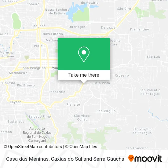 Casa das Meninas map
