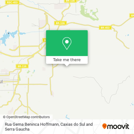 Rua Gema Beninca Hoffmann map