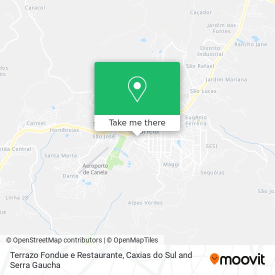 Mapa Terrazo Fondue e Restaurante