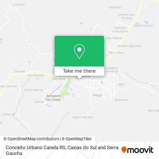 Conceito Urbano Canela RS map