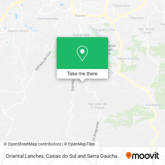 Oriental Lanches map